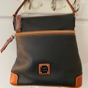 Dooney & Bourke Pebble Leather Crossbody Bag Black